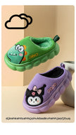 Autumn Winter Children Cotton Slippers Boys Toddler Indoor Anti Slip Warm Home Slipper Kids Girls Baby Cute Cartoon Plush Shoes