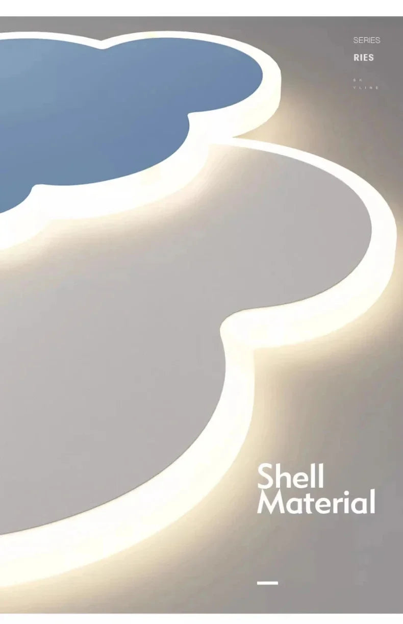 AuroraRealm Children's Bedroom LED Ceiling Lamp Creative White Cloud Boy Girl Study Fixture Lustre Home Decor Living Room Lights