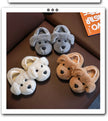 Children's Cotton Slippers for Boys Aged 1-5 Years Old Cute Cartoon Girls' Slippers Infants and Young Children Autumn and Winter