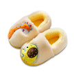Baby cotton slippers 1-3 years old 2 men autumn/winter indoor anti slip children plush children's cotton shoes bag heel home sho