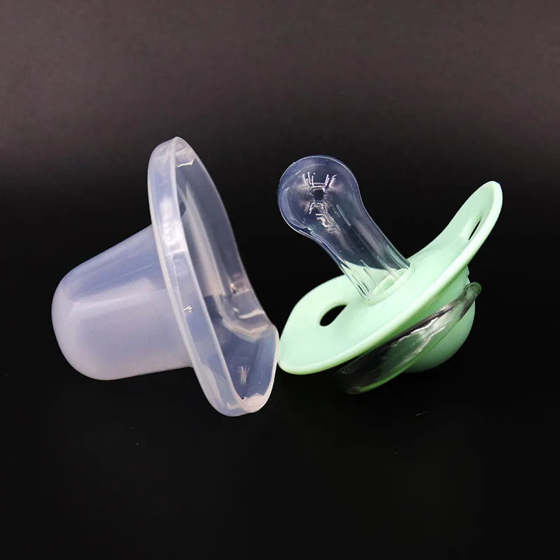 2pcs/pack Baby Pacifier Soother with Cover for Daily and Night Use