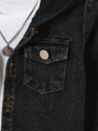 2-Piece Fall/Winter Baby Boy Trend Fashion Vintage Denim Jacket + Casual Sports Sweatpants 2 Casual Outing Suit
