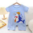 Infant Toddler Crawling Clothes Cotton Summer Boys Girls Thin Baby Short Sleeve Romper Children's Onesie