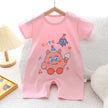 Infant Toddler Crawling Clothes Cotton Summer Boys Girls Thin Baby Short Sleeve Romper Children's Onesie
