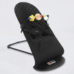 AnGku Baby Rocking Chair Foldable Baby Swing Chair for 0-12 Months Three-speed Height Adjustment Baby Bouncer with Toys