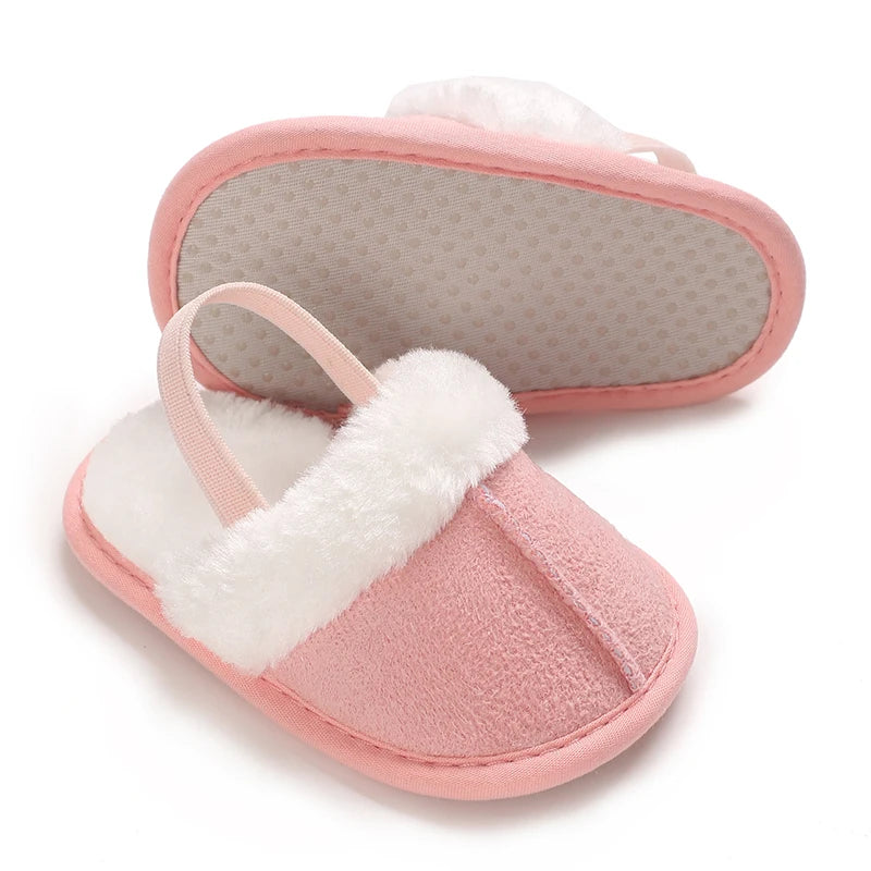 Cozy Plush Baby Slippers (0-18M)
