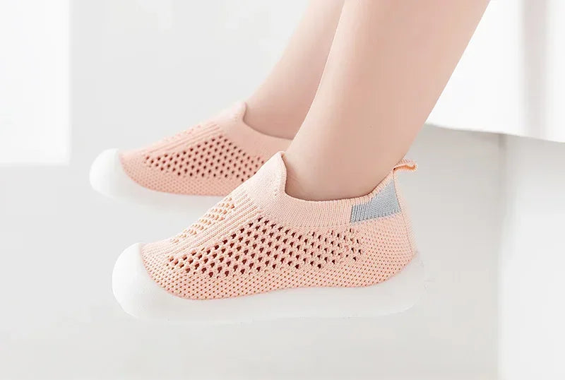Breathable Mesh Toddler Sneakers (0-3T)