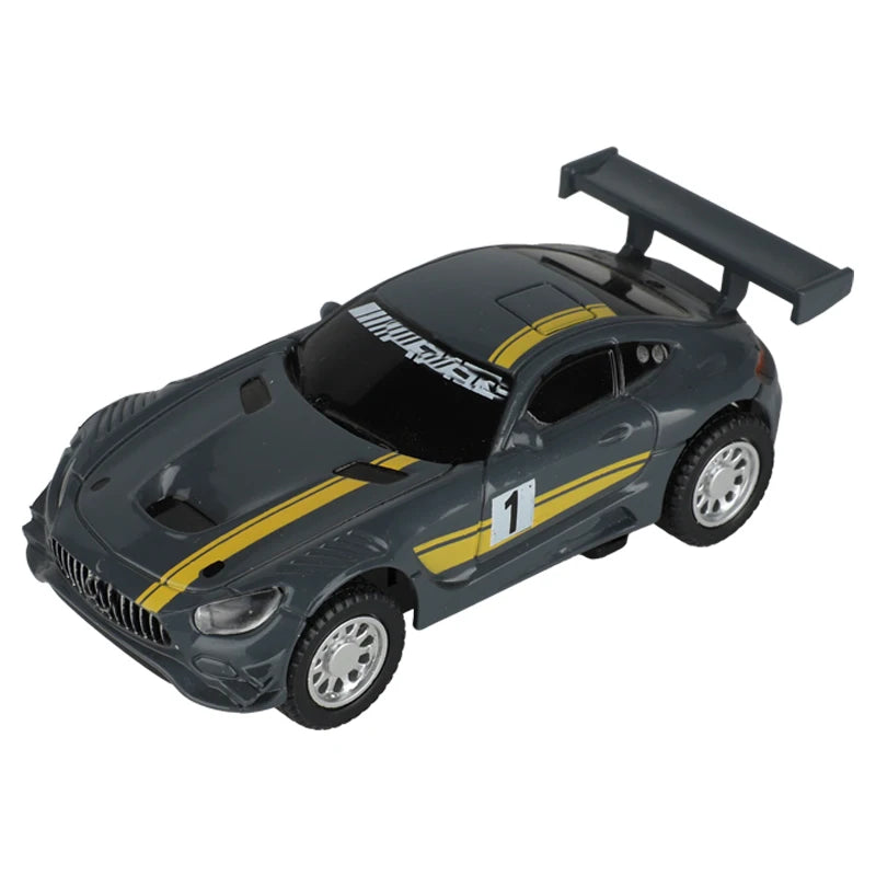 سيارة سباق تناظرية من طراز Carrera Go Scalextric بمقياس 1/64 (1:64) - سيارة سباق كهربائية عالية السرعة - لعبة سيارات سباق الشرطة