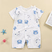New Baby Onesies Climbing Clothes Pure Cotton Summer Newborn Boys Girls Rompers Short-Sleeved Thin Harness Infant Clothes
