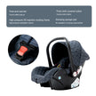 Baby Stroller 3‑in‑1 Travel System Pushchair Lightweight Pram from Birth All‑Terrain Baby Buggy Compact Fold Stroller Summer