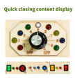 Montessori Busy Board Children Toys Led Light Switch Simulate Car Steering Wheel Travel Activities Sensory Game Educational Toys