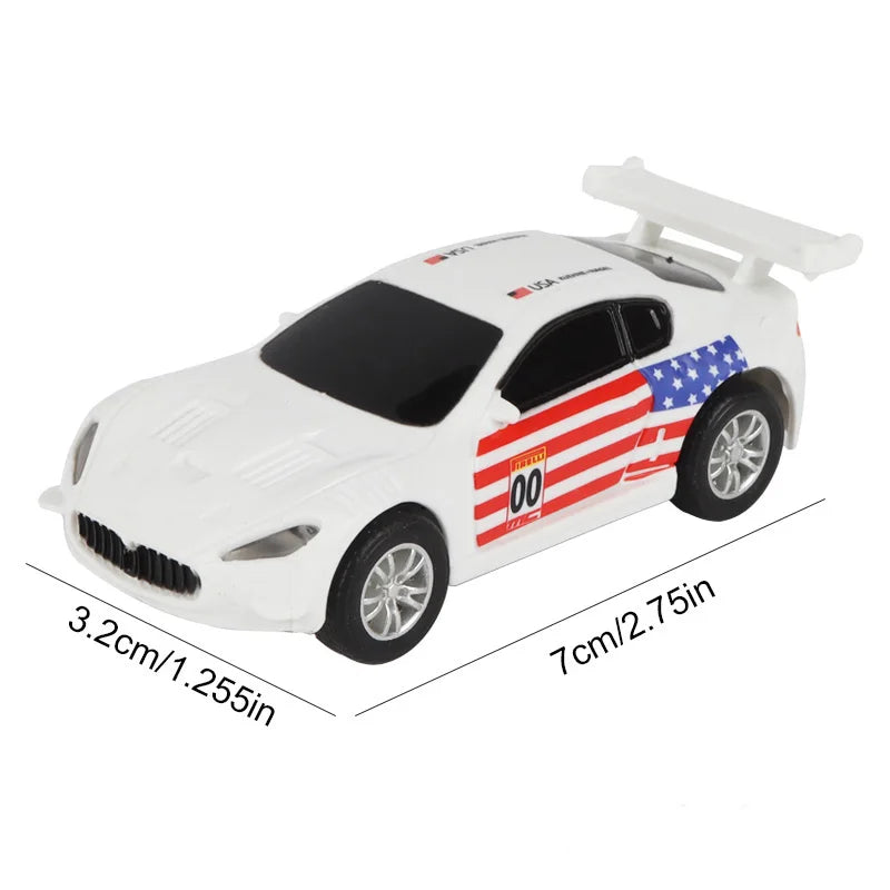 سيارة سباق تناظرية من طراز Carrera Go Scalextric بمقياس 1/64 (1:64) - سيارة سباق كهربائية عالية السرعة - لعبة سيارات سباق الشرطة