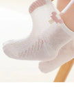 4Pairs/Lot Summer Baby Mesh Thin Socks Cartoon Soft Cotton Newborn Sock Princess Infant Toddler Girls Cute Breathable Socks