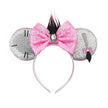 2025 New Style Mickey Minnie Ear Headband Sequin Bows Girl Adult Kids Halloween Party Cosplay Hair Accessories Princess Hairband