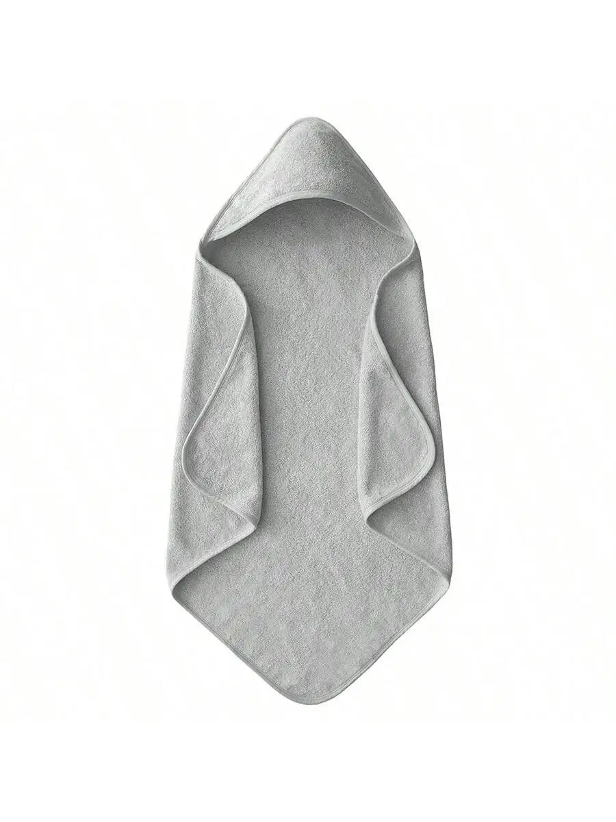 80*80cm Baby Bathrobe Bath Toddler Towel Swaddle Blankets With Hood Solid White Coral Fleece Towel Blanket Newborn Kids Bedding