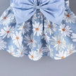 (Girls 0-3 Years Old) Summer New Girls Dress Floral Print Little Fresh Everyday Sweet Princess Dress with Bow