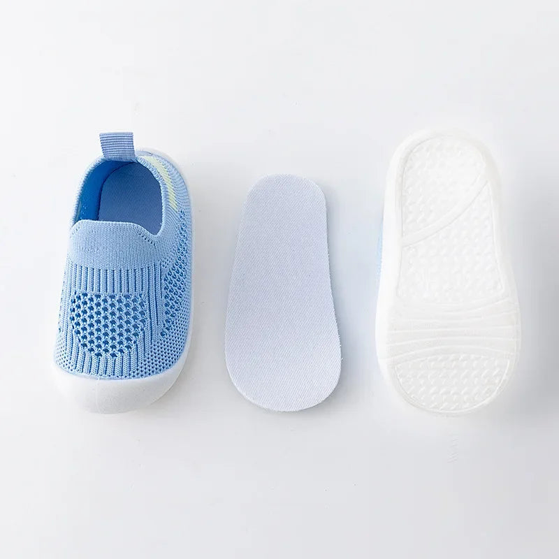 Breathable Mesh Toddler Sneakers (0-3T)