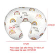 Baby Nursing Pillow Cover Cartoon Breastfeeding Pillow Slipcover Ultra Soft Snug Fits On Newborn Nursing Pillow