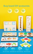 Busy Board Accessories DIY Toy Part Wooden Toys Metal Locks Leather Buckle Montessori Educational Games Intellectual Development