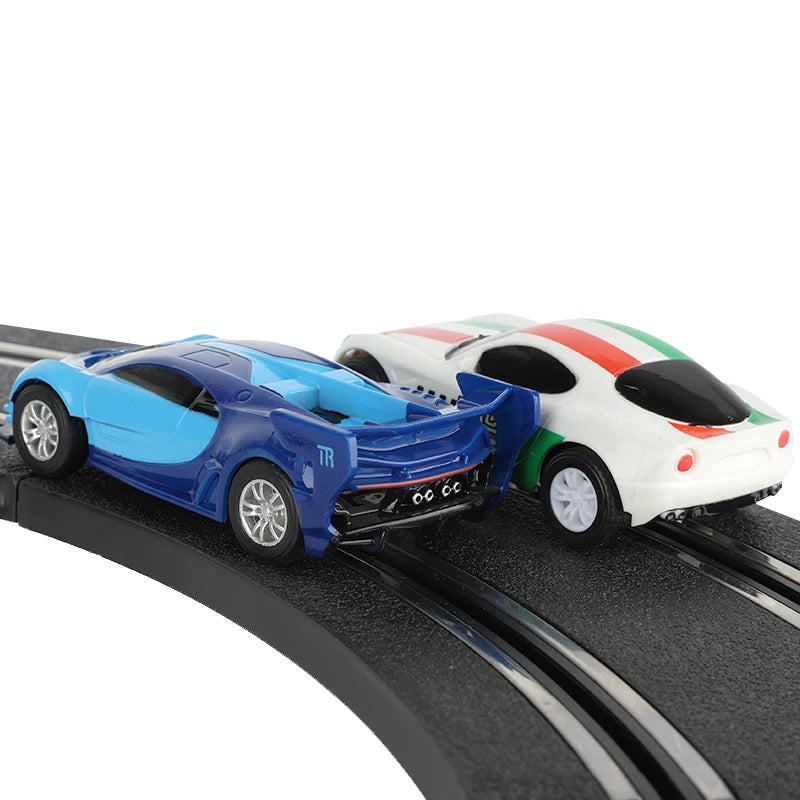 سيارة سباق تناظرية من طراز Carrera Go Scalextric بمقياس 1/64 (1:64) - سيارة سباق كهربائية عالية السرعة - لعبة سيارات سباق الشرطة