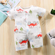 New Baby Onesies Climbing Clothes Pure Cotton Summer Newborn Boys Girls Rompers Short-Sleeved Thin Harness Infant Clothes