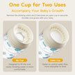 MAMIJOY 280ml Baby Learning Drinking Cup With Handle 360 Degrees Drinking Water Baby Sucking Cup Flip Lid Leakproof Infants WC32