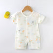 New Baby Onesies Climbing Clothes Pure Cotton Summer Newborn Boys Girls Rompers Short-Sleeved Thin Harness Infant Clothes