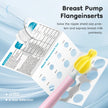 MAMIJOY Silicone Flange Inserts for Breast Pumps Electric Breast Pumps Nipple Tunnel Narrow Connector 13/15/17/19/21/24mm Flange