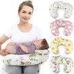 Nursing Pillow U-Shaped - Multifunctional with Removable, Machine Washable Cover - Waist & Neck Support for Breastfeeding
