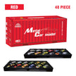 10-48 Pieces Mini Car Set Inertia Pull Back Cars for Boys Plastic Vehicle Model with Container Collection Toy Birthday Gift Kid