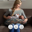 Breathable Stretch Nursing Pillow Cover Detachable Infant Support Cushion Versatile Baby Sitting Aid for Home/Travel 0-12 Months
