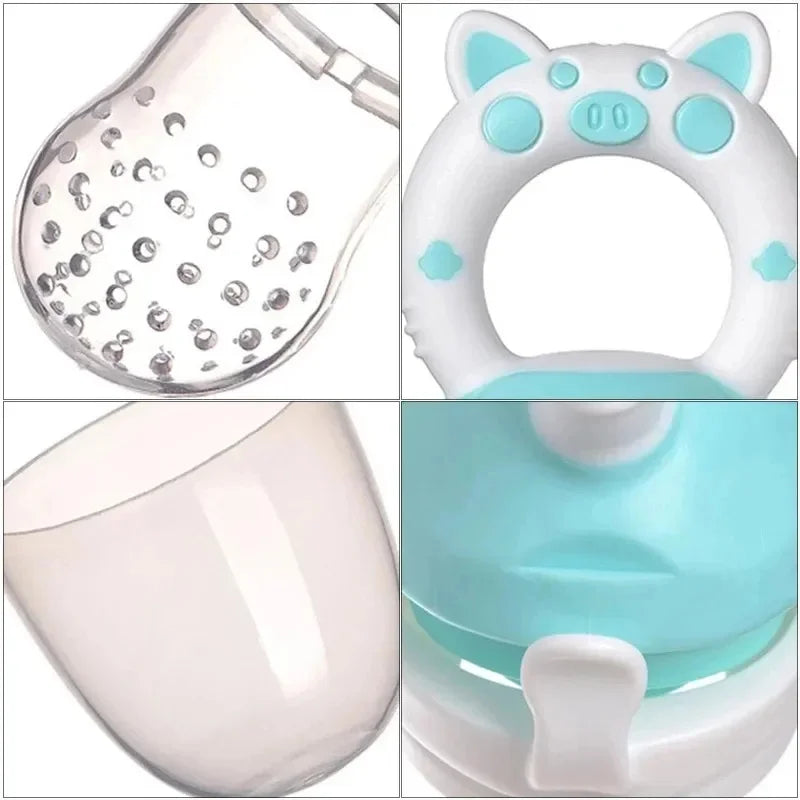 3 In 1 Baby Fruit Feeder Nipple Pacifier Fresh Food Fruit Milk Feeding Bottles Nibbler Learn Feeding Drinking Teething Pacifier