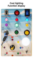 Montessori Busy Board Children Toys Led Light Switch Simulate Car Steering Wheel Travel Activities Sensory Game Educational Toys