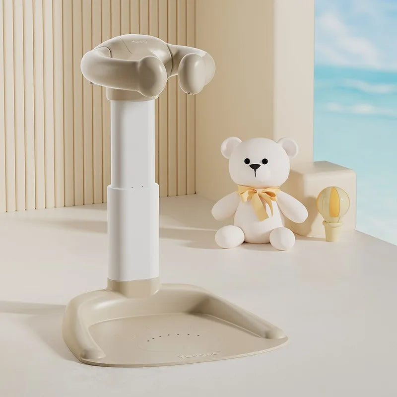 Baby Standing Bath Adjustable Height hildren's Bath Device Bath Stand Folding Shower for New born 0-6 Months Infants