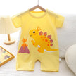 Infant Toddler Crawling Clothes Cotton Summer Boys Girls Thin Baby Short Sleeve Romper Children's Onesie