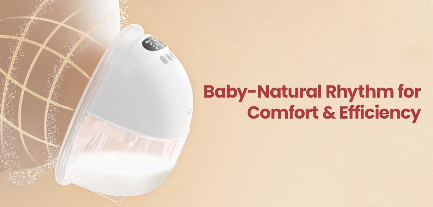 NCVI Electric Breast Pump,Hands-Free breastfeeding Pump with 4 Modes & 9 Levels,Low Noise,19/21/24mm flanges