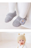0-5Y Baby Non Slip Floor Socks Soft Sole Anti Skid Walking Socks Fleece Lined Toddler Socks Winter Indoor Shoes Infants Kids‌
