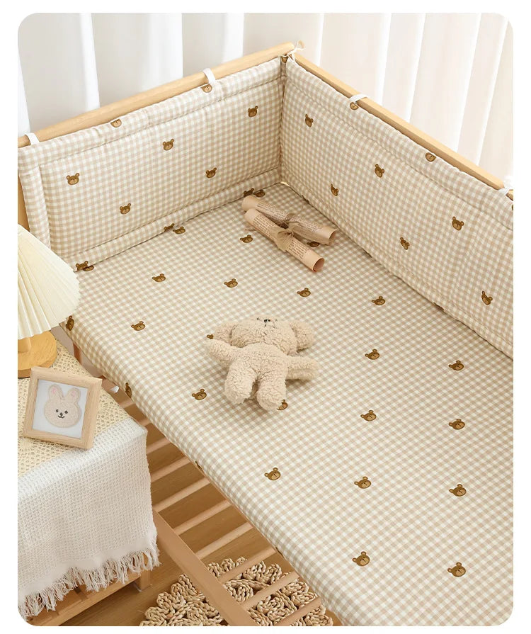 2026 Baby Crib Fence Soft Cotton Bag Anti-collision Strip Children's One-piece Bed Fence Spliced Bed Protection Cloth Baby Fence