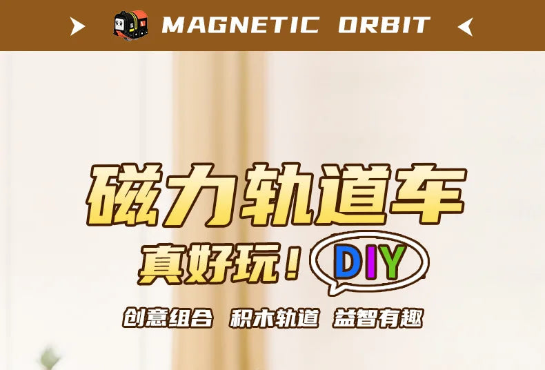 Sell Well Children'S Anti-Gravity Magnetic Attraction Track Train Changeable Magnetic Magic Rail Car Electric Train Toy