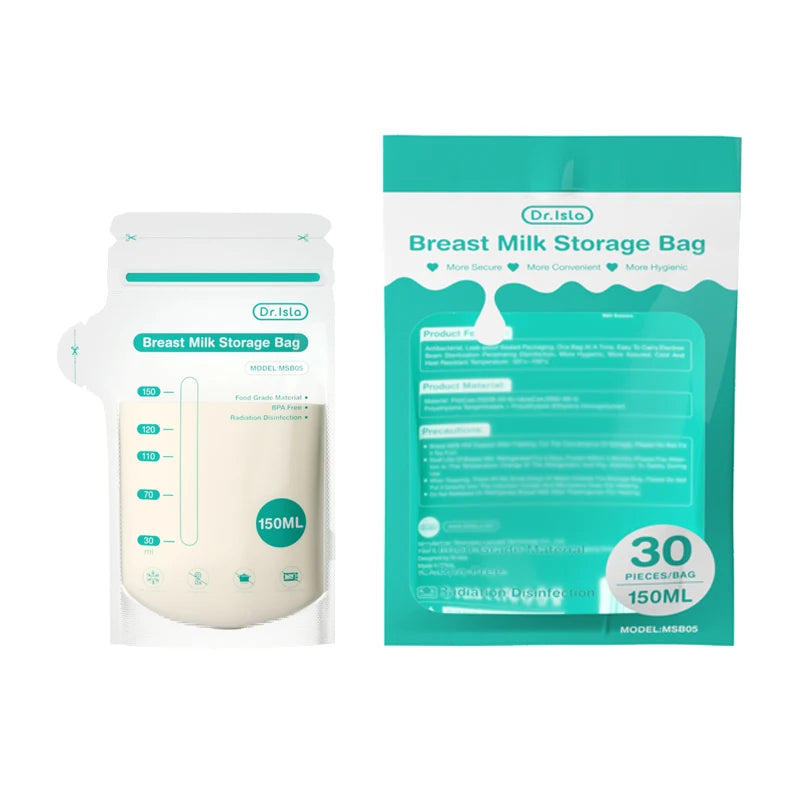 MAMIJOY 10/30/100Pcs 150ML Breast Milk Storage Bag Disposable Small Capacity Frozen Milk Storage Bag BPA Free Safe Feeding Bags
