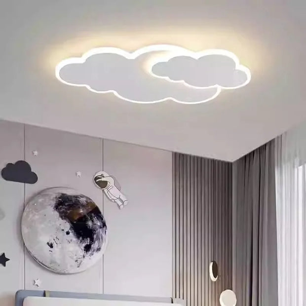 AuroraRealm Children's Bedroom LED Ceiling Lamp Creative White Cloud Boy Girl Study Fixture Lustre Home Decor Living Room Lights