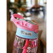 480ML Kids Handheld Portable Cartoon Pattern Water Sippy Cup Feeding Cup with Straws Leakproof Bottle For Outdoor Sports