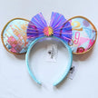 Disney Princess Headband Mickey Ear Rapunzel Snow White Sequin Bow Hair Hoop Gift Girl Accessories Halloween Gift Christmas Jack