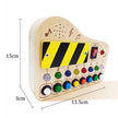 Montessori Busy Board Children Toys Led Light Switch Simulate Car Steering Wheel Travel Activities Sensory Game Educational Toys