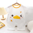 Infant Toddler Crawling Clothes Cotton Summer Boys Girls Thin Baby Short Sleeve Romper Children's Onesie