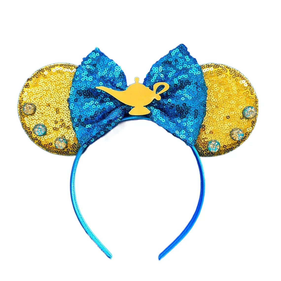 2025 New Style Mickey Minnie Ear Headband Sequin Bows Girl Adult Kids Halloween Party Cosplay Hair Accessories Princess Hairband