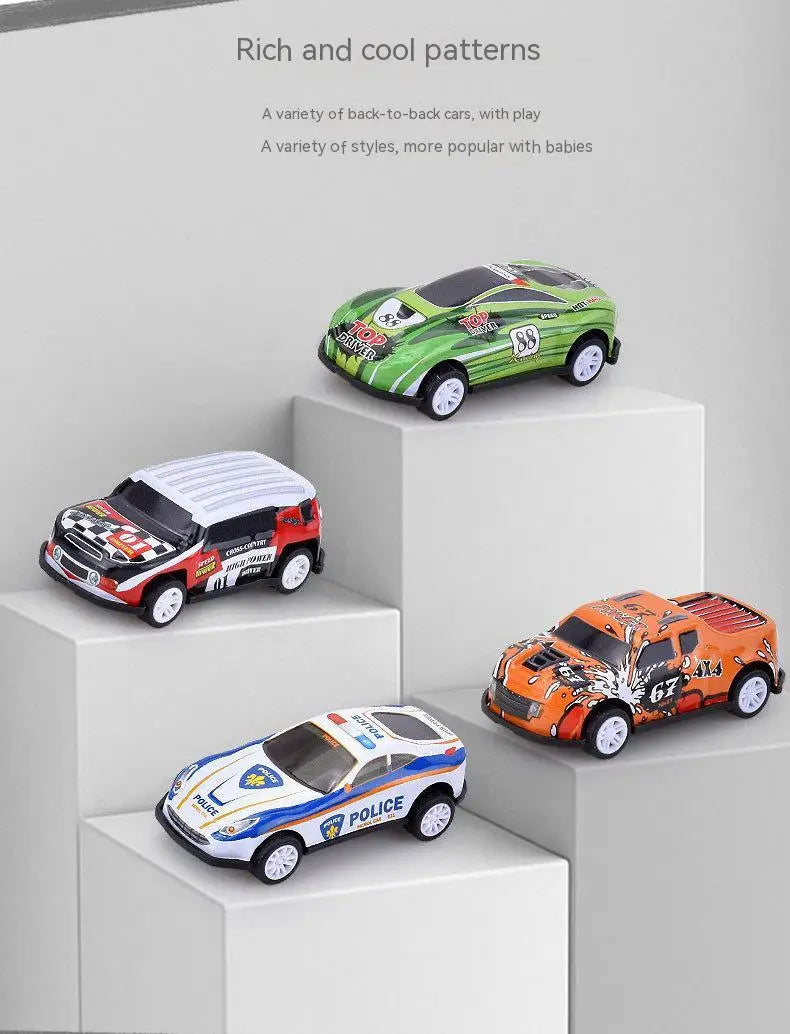 60/120Pcs Alloy Racing Cars Rebound Car Multiple Alloy Car Ornament Collectibles Children'S Toys Birthday Gift 2023 New