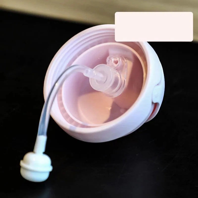 250ml baby feeding cup, children learn to feed, drinking bottle, training cup with straw, leak-proof and choking-proof baby cup