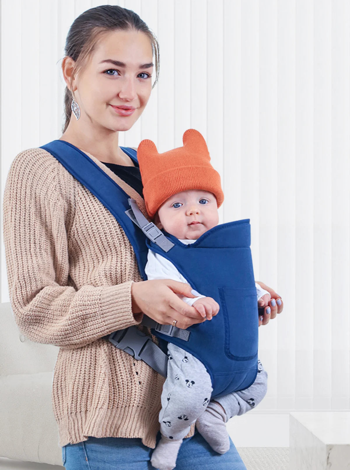 Baby Carrier Backpack Baby Bag Newborn Sling 4 in 1 Ergonomic Breathable Infant Babies Carrier Wrap Hipseat Waist Belt Backpacks
