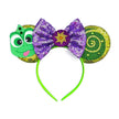 2025 New Style Mickey Minnie Ear Headband Sequin Bows Girl Adult Kids Halloween Party Cosplay Hair Accessories Princess Hairband